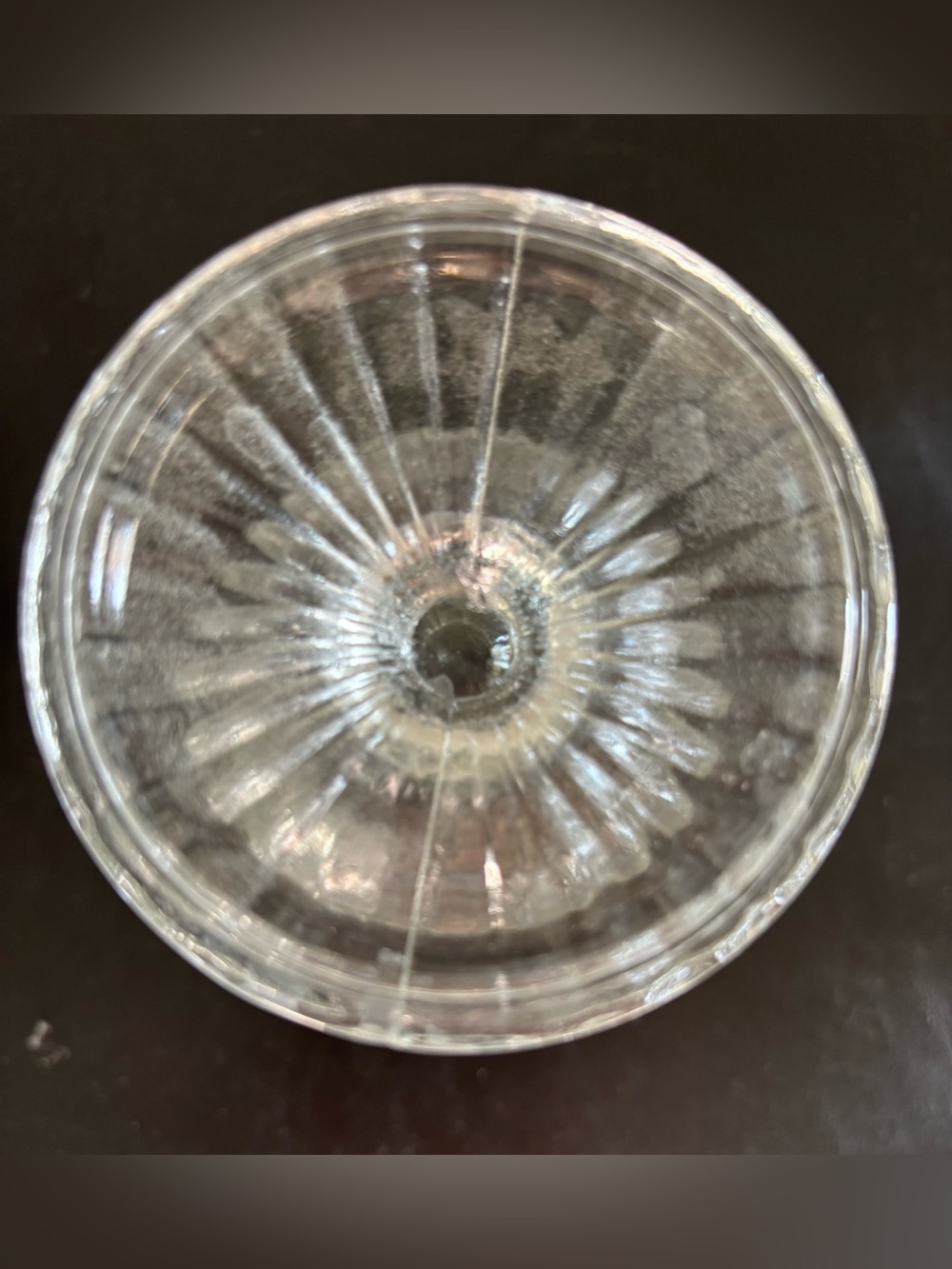 Vintage Anchor Hocking Clear Diamond Point Goblet pre-owned - Picture 3 of 3